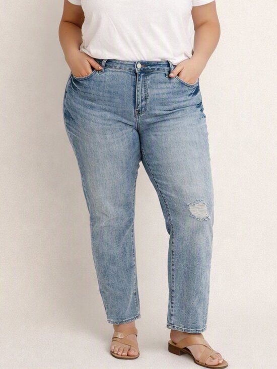 Kut from the Kloth Denim - Kut from the Kloth Catherine Boyfriend Jeans Size 20W Distressed NWT
